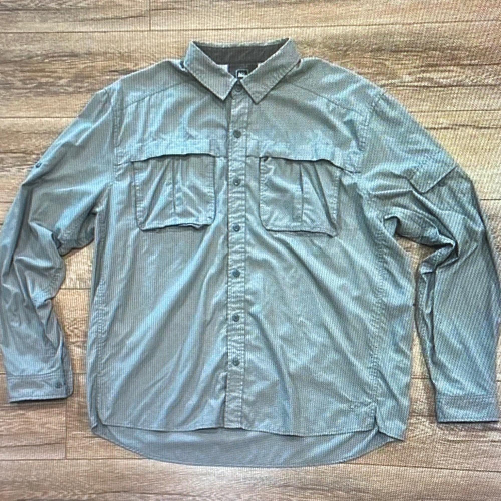 REI Men's Casual Long-Sleeve Button-Down Shirt - Sage Green
